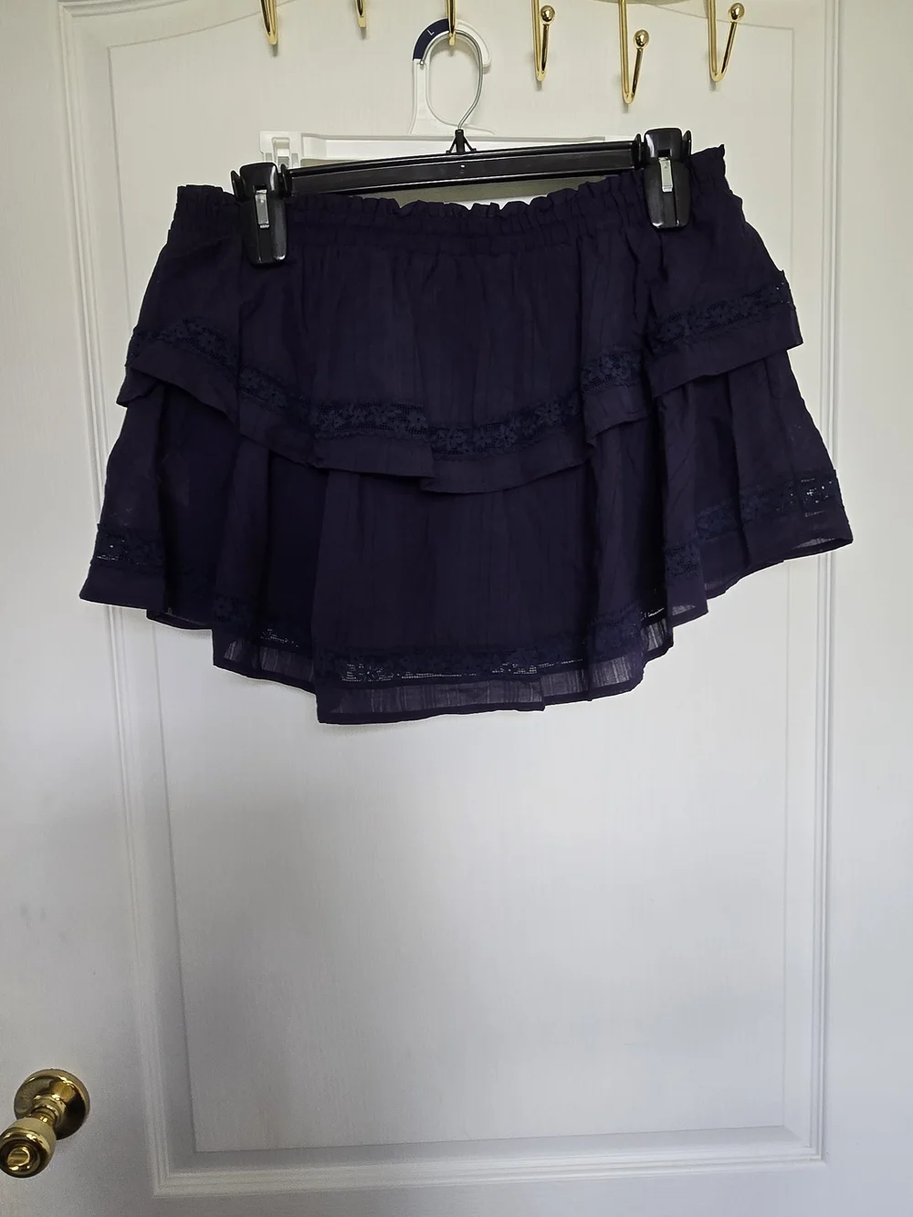 Women’s Navy Tiered Ruffle Skirt